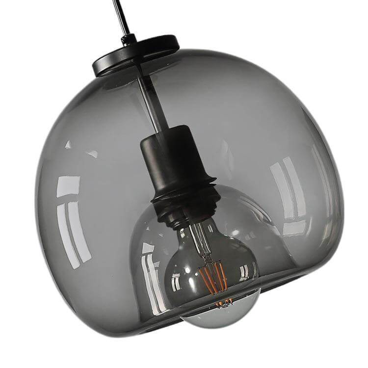 Velorienna – Suspension dôme en verre fumé minimaliste  