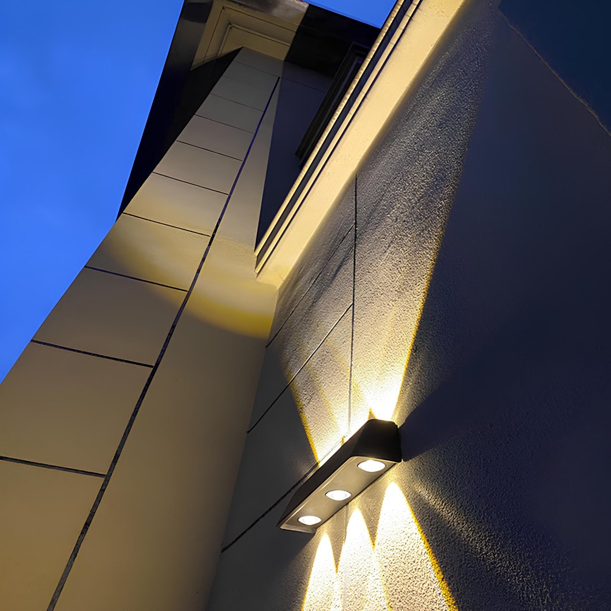 Aurivex - Lampada da parete solare LED bianco caldo per esterni