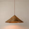 Calyran - Lampada a sospensione retrò in rattan intrecciato con bordi smerlati