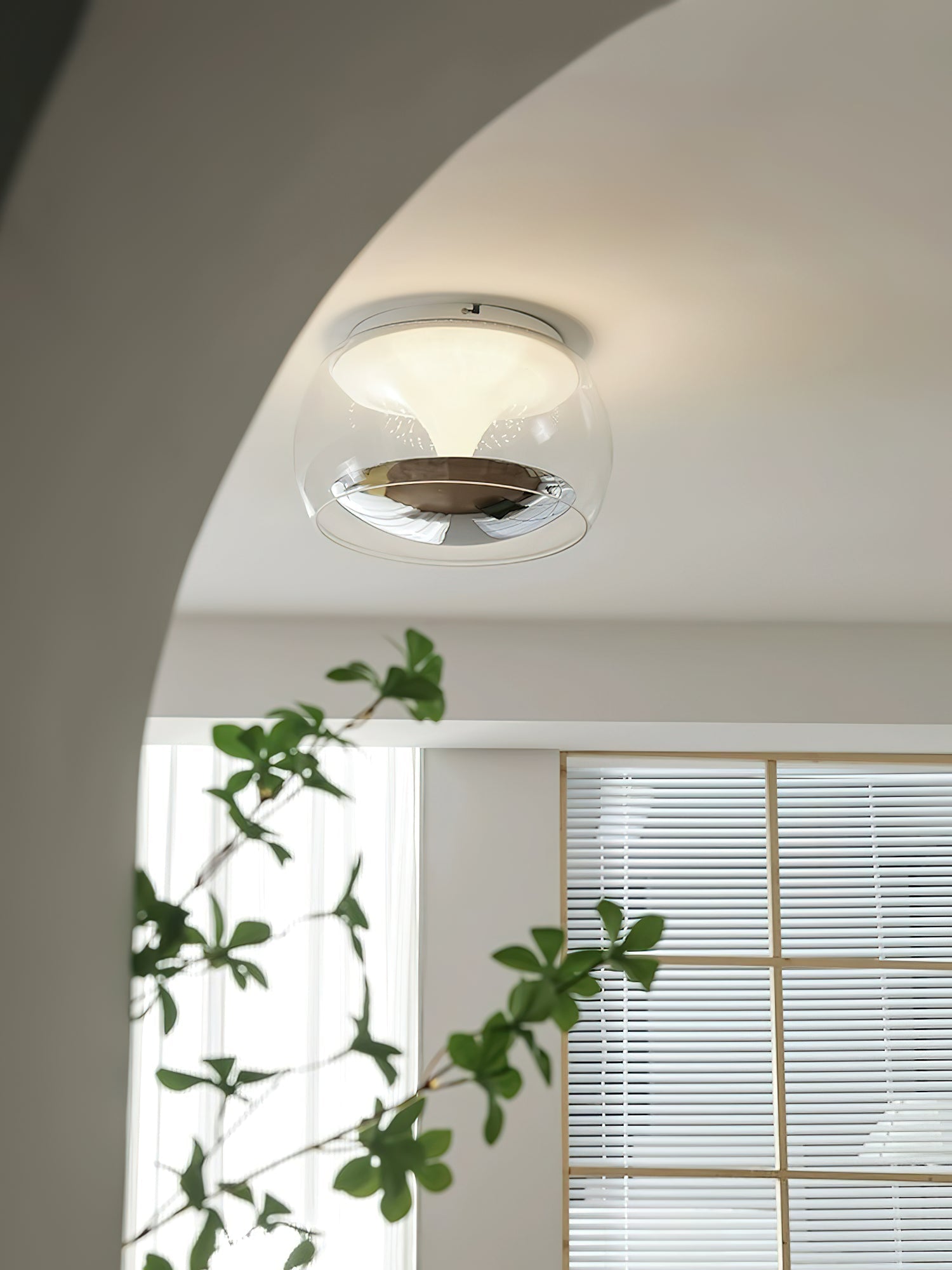 Eshara - Lampada a sospensione nordica in vetro da soffitto