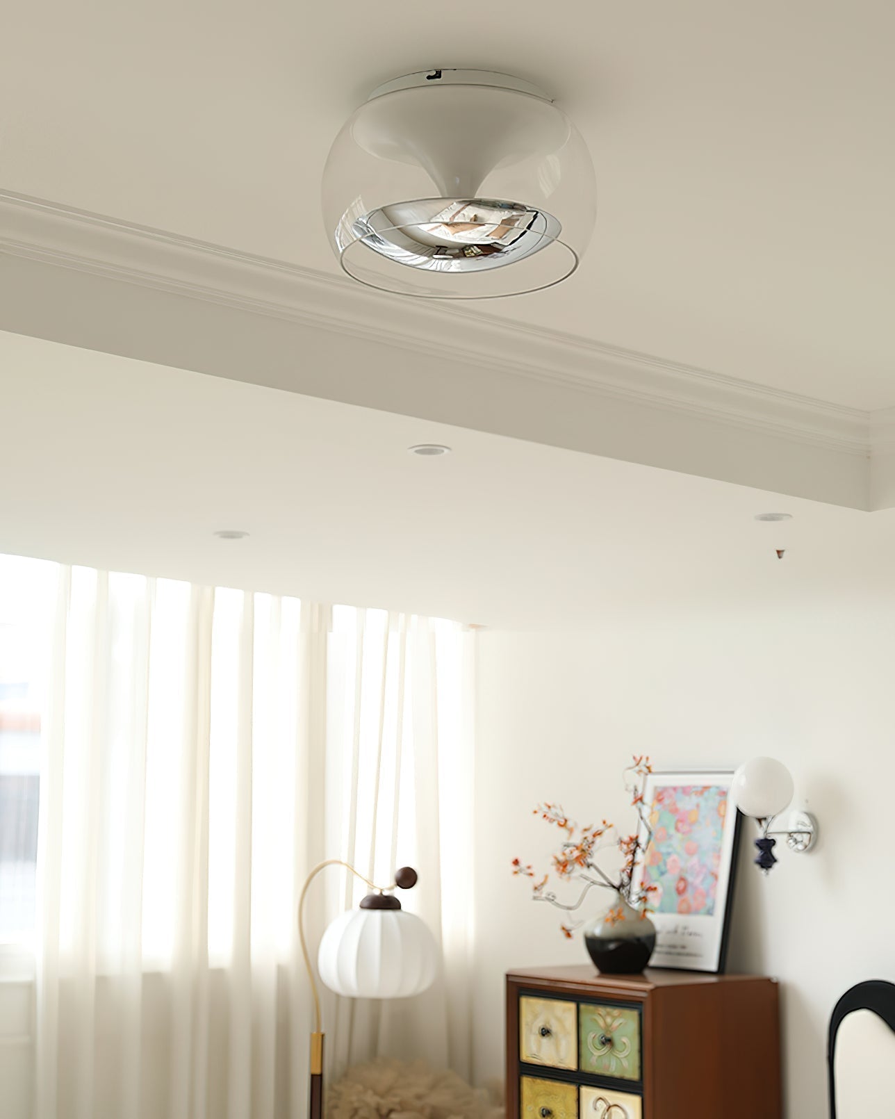 Eshara - Lampada a sospensione nordica in vetro da soffitto