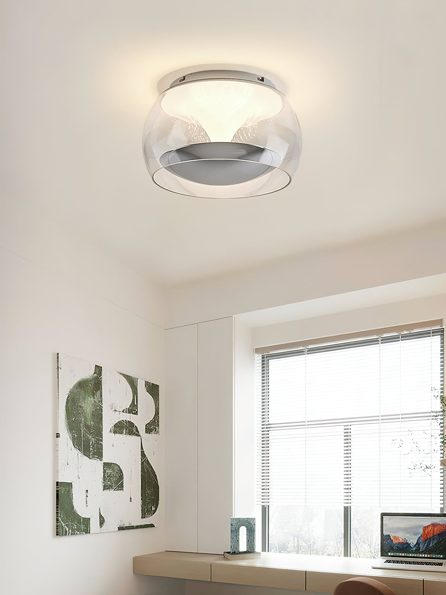 Eshara - Lampada a sospensione nordica in vetro da soffitto