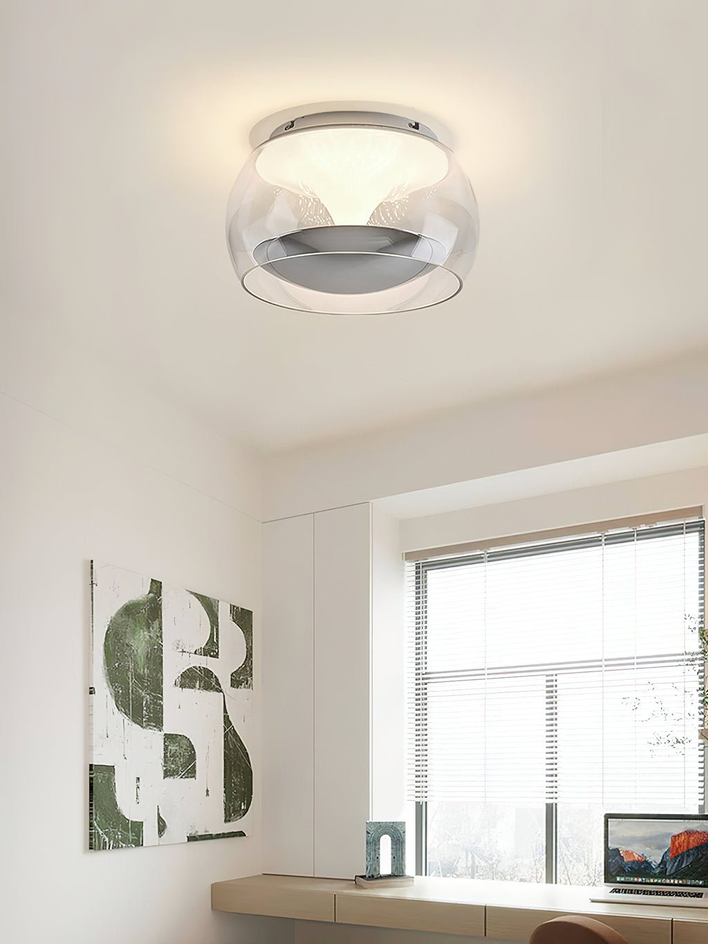 Eshara - Lampada a sospensione nordica in vetro da soffitto
