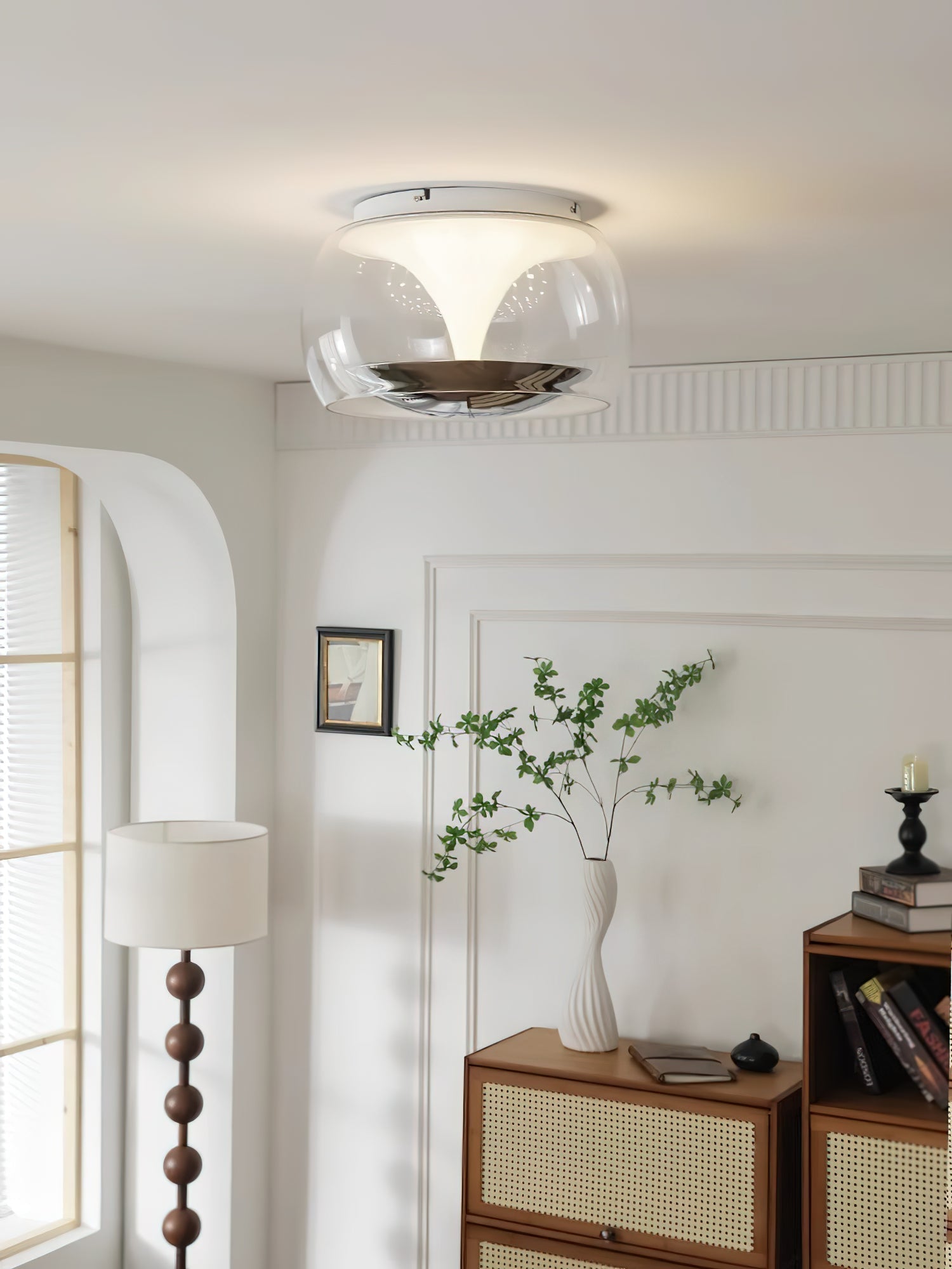Eshara - Lampada a sospensione nordica in vetro da soffitto