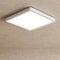 Quadreos - Lampada da soffitto quadrata a LED con cornice in legno