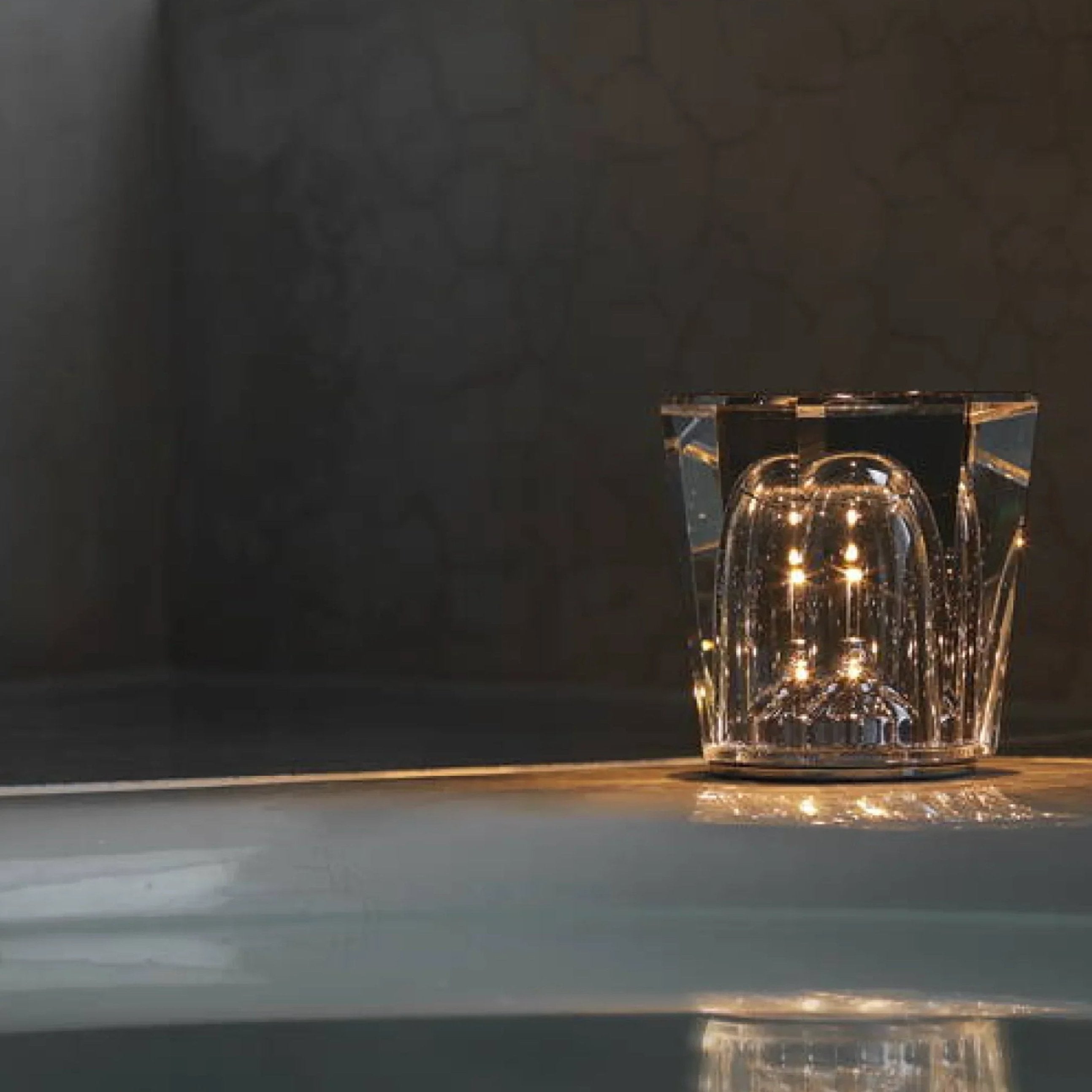 Liorael - Lampe de table LED rechargeable en cristal design diamant sans fil