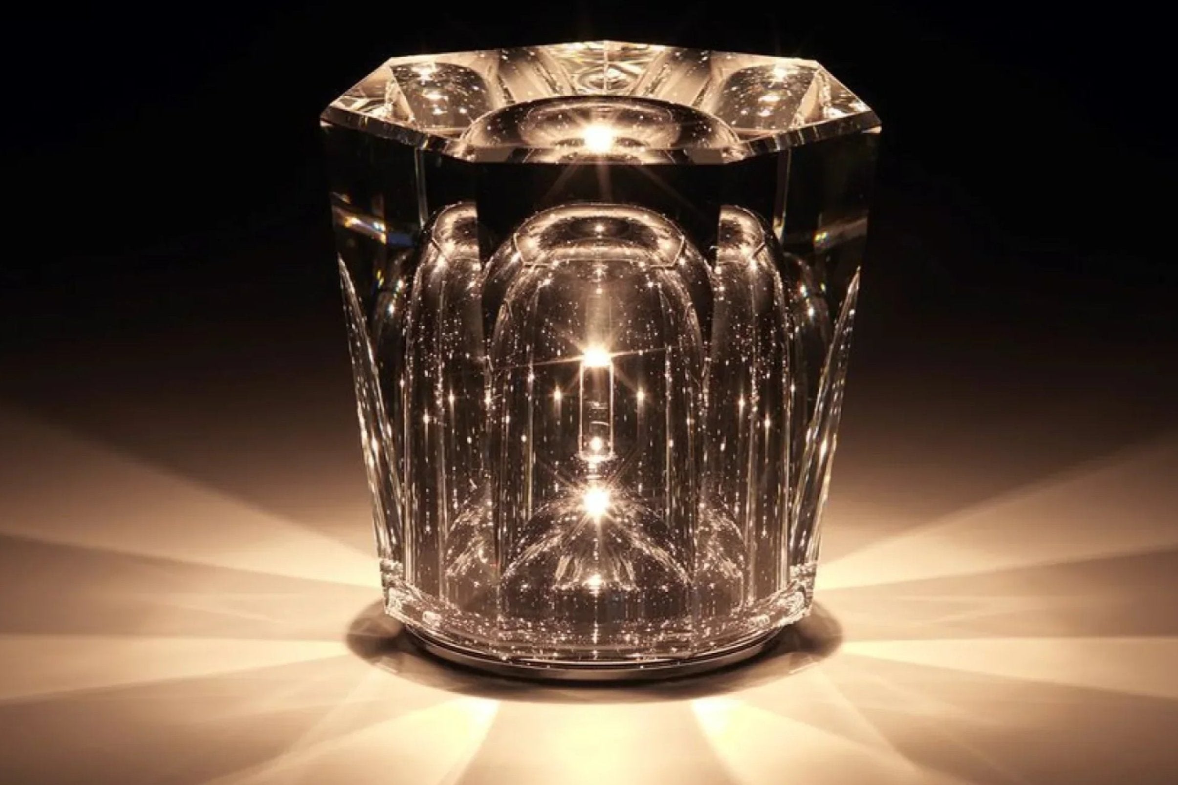 Liorael - Lampe de table LED rechargeable en cristal design diamant sans fil