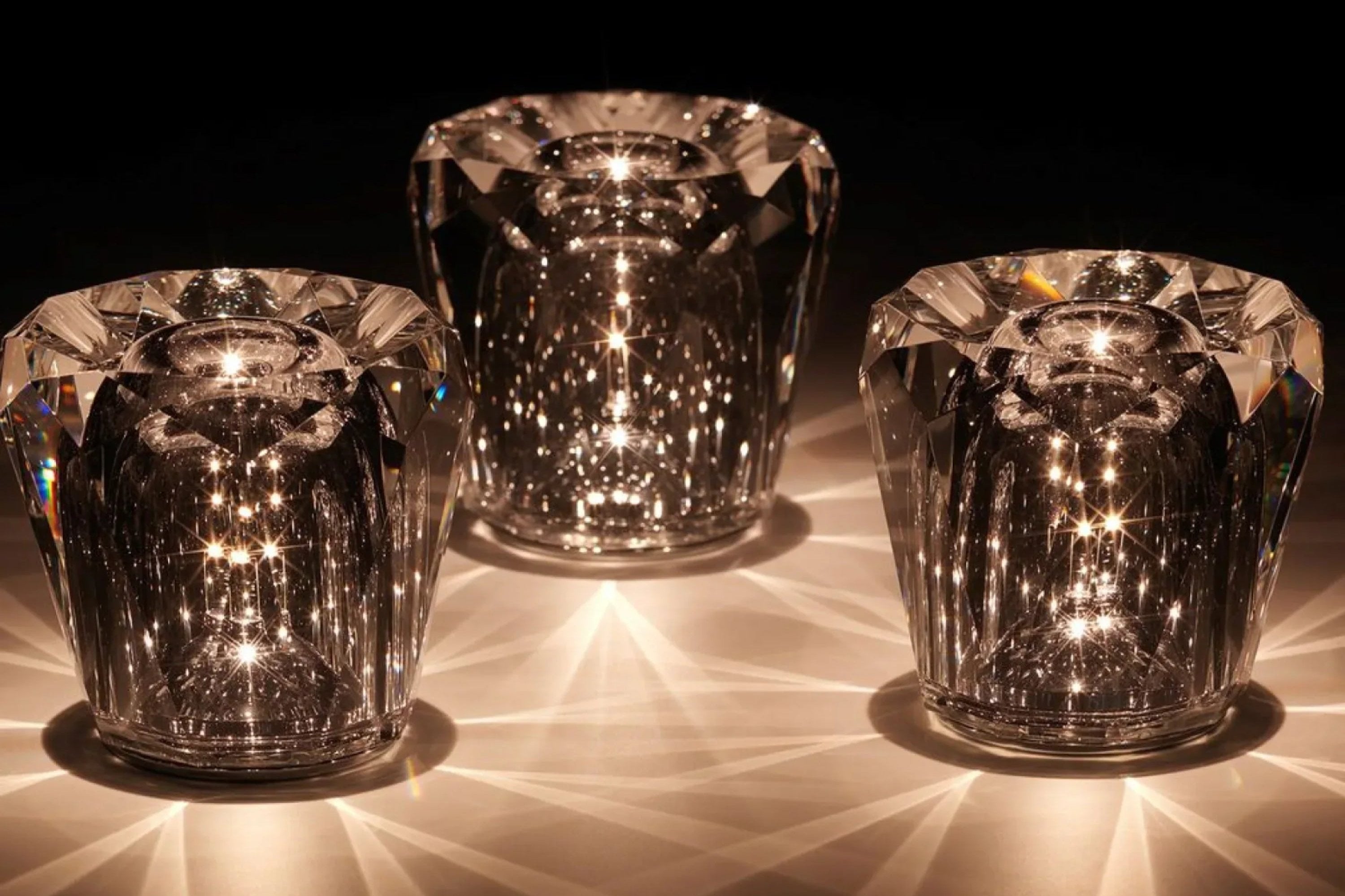 Liorael - Lampe de table LED rechargeable en cristal design diamant sans fil