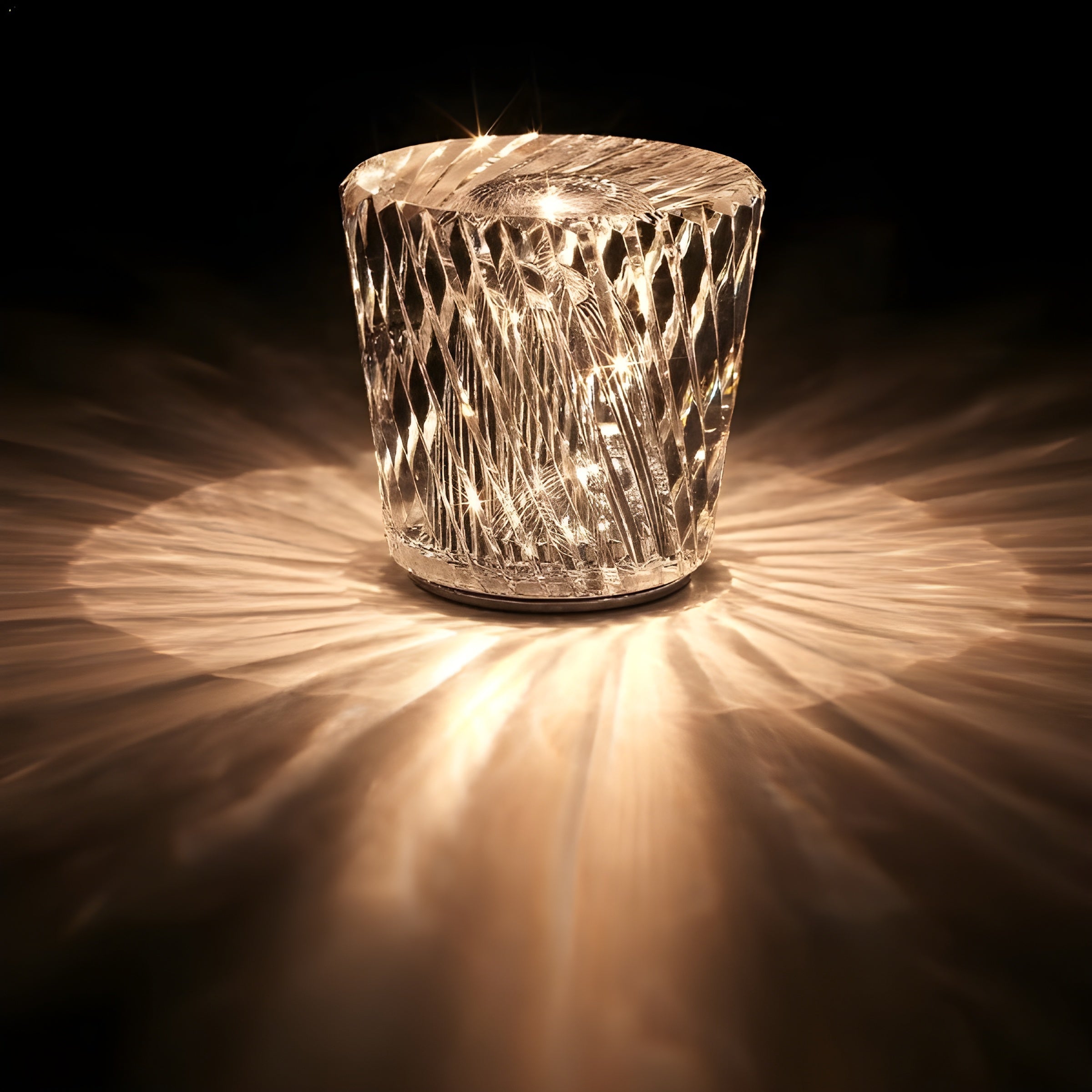 Liorael - Lampe de table LED rechargeable en cristal design diamant sans fil