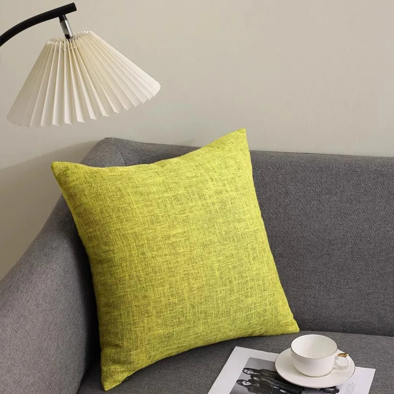 Square Cotton Linen Cushion Cover - Image 3