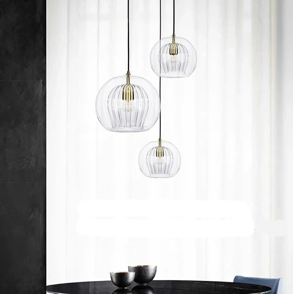 Pandra - Suspension LED en verre peint