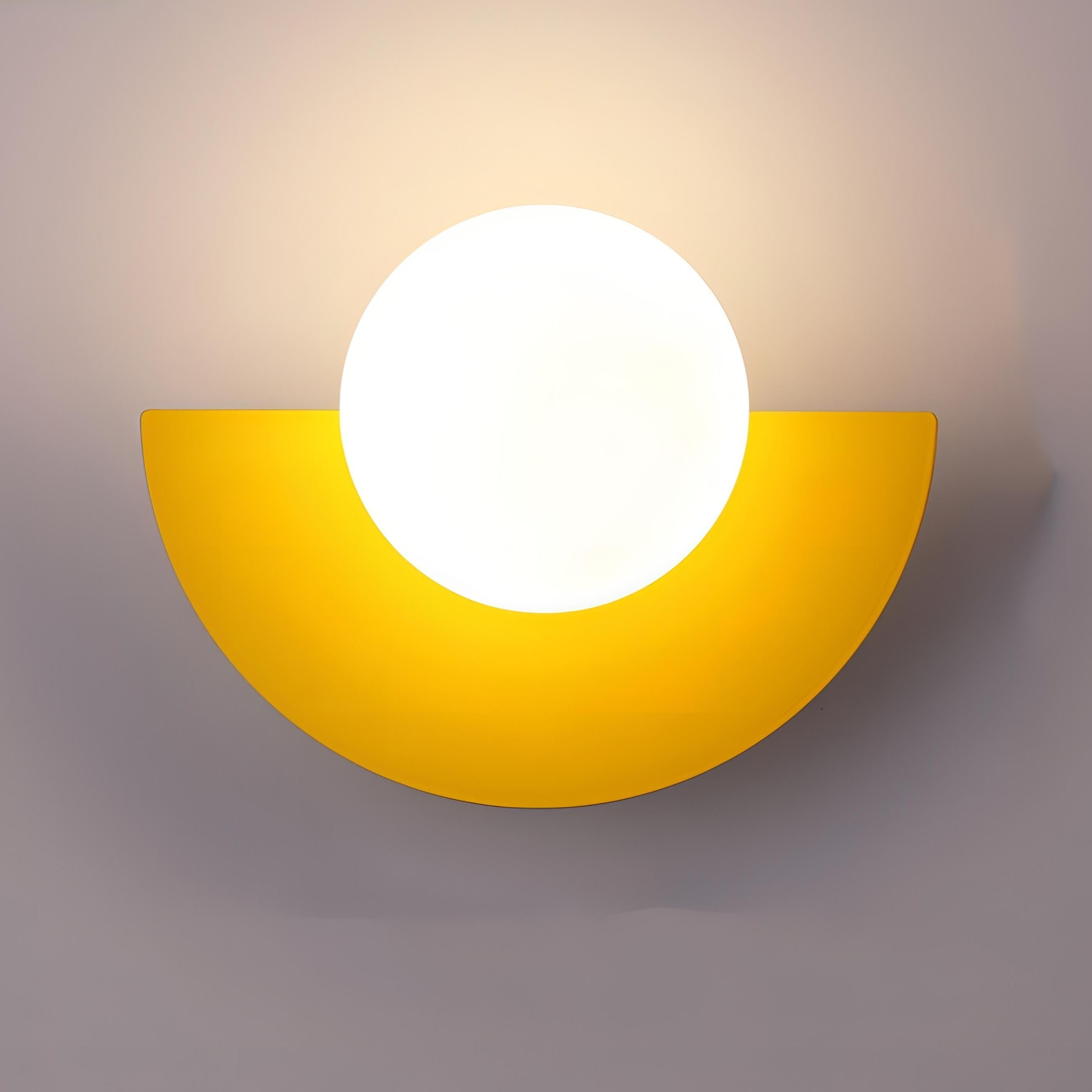 Scandinavian Semicircle LED Wall Sconce Integrated Light - Image 5