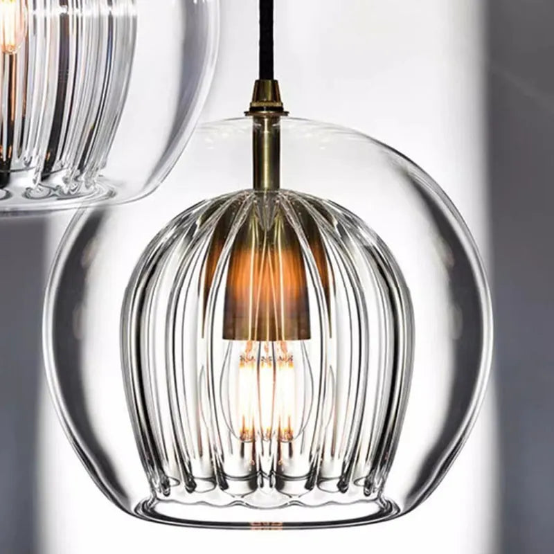 Pandra - Suspension LED en verre peint
