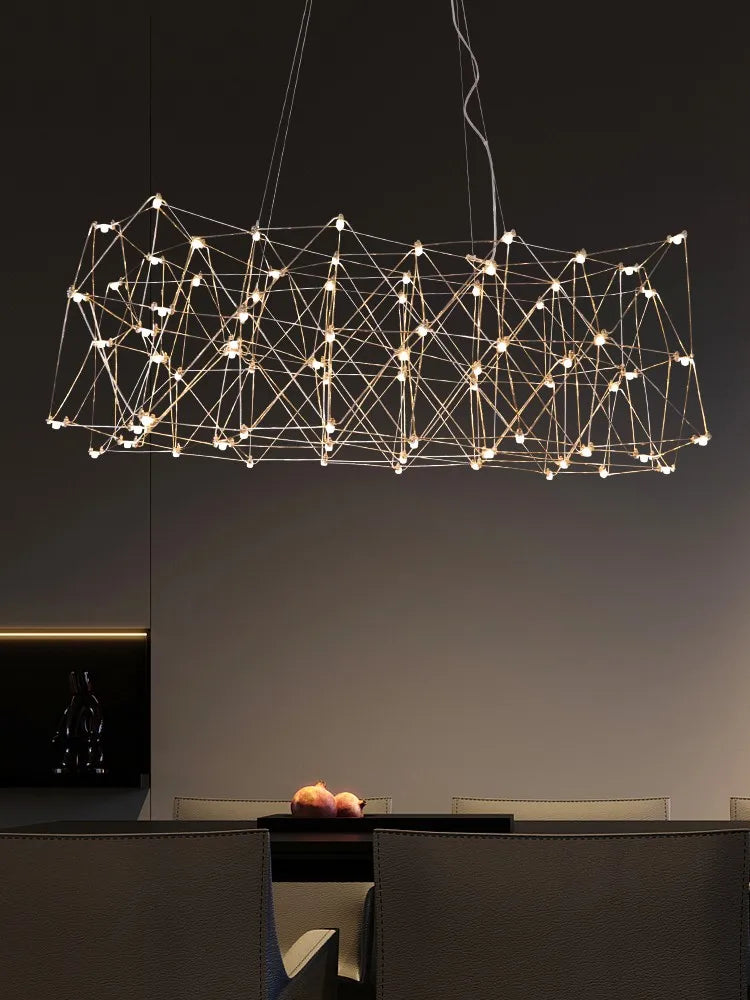 Veloré - Lampadario in acciaio inox