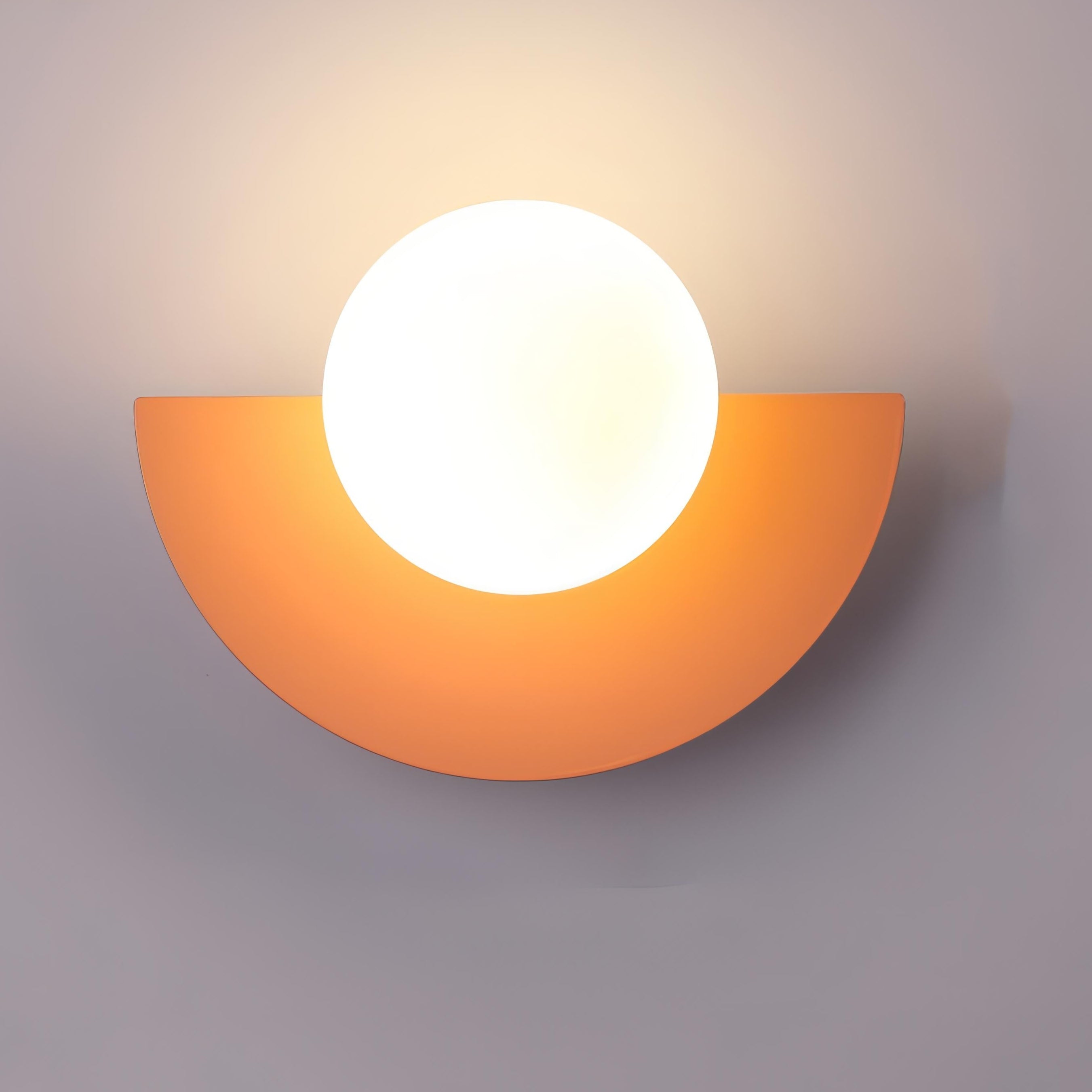 Scandinavian Semicircle LED Wall Sconce Integrated Light - Image 9