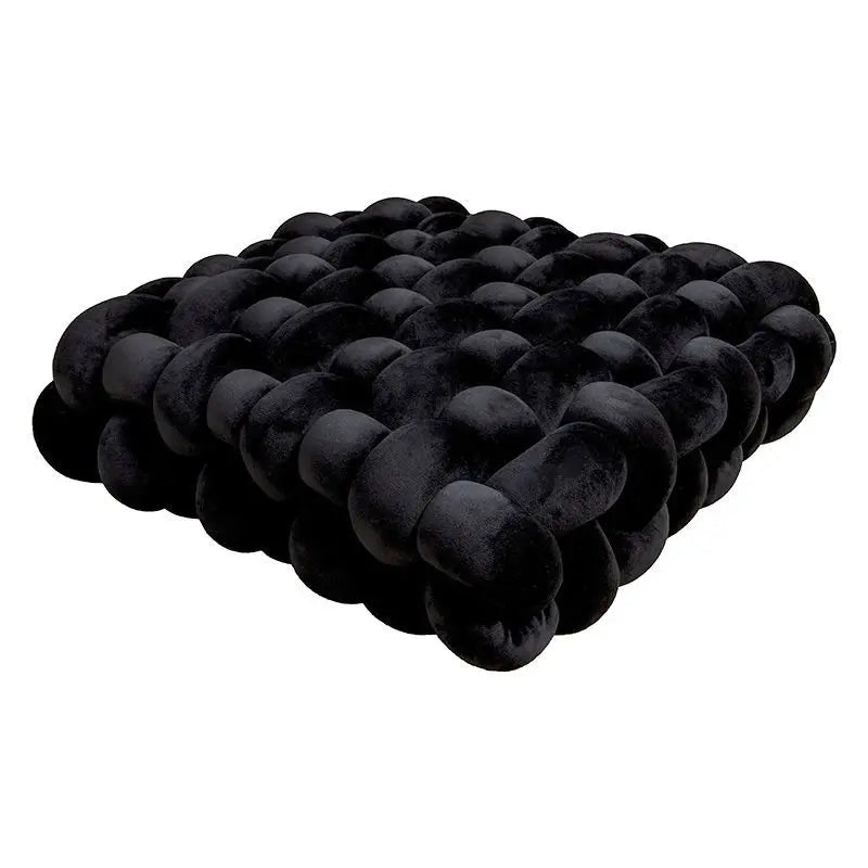 Woven Knot Square Plush Decorative Pillow - Image 6