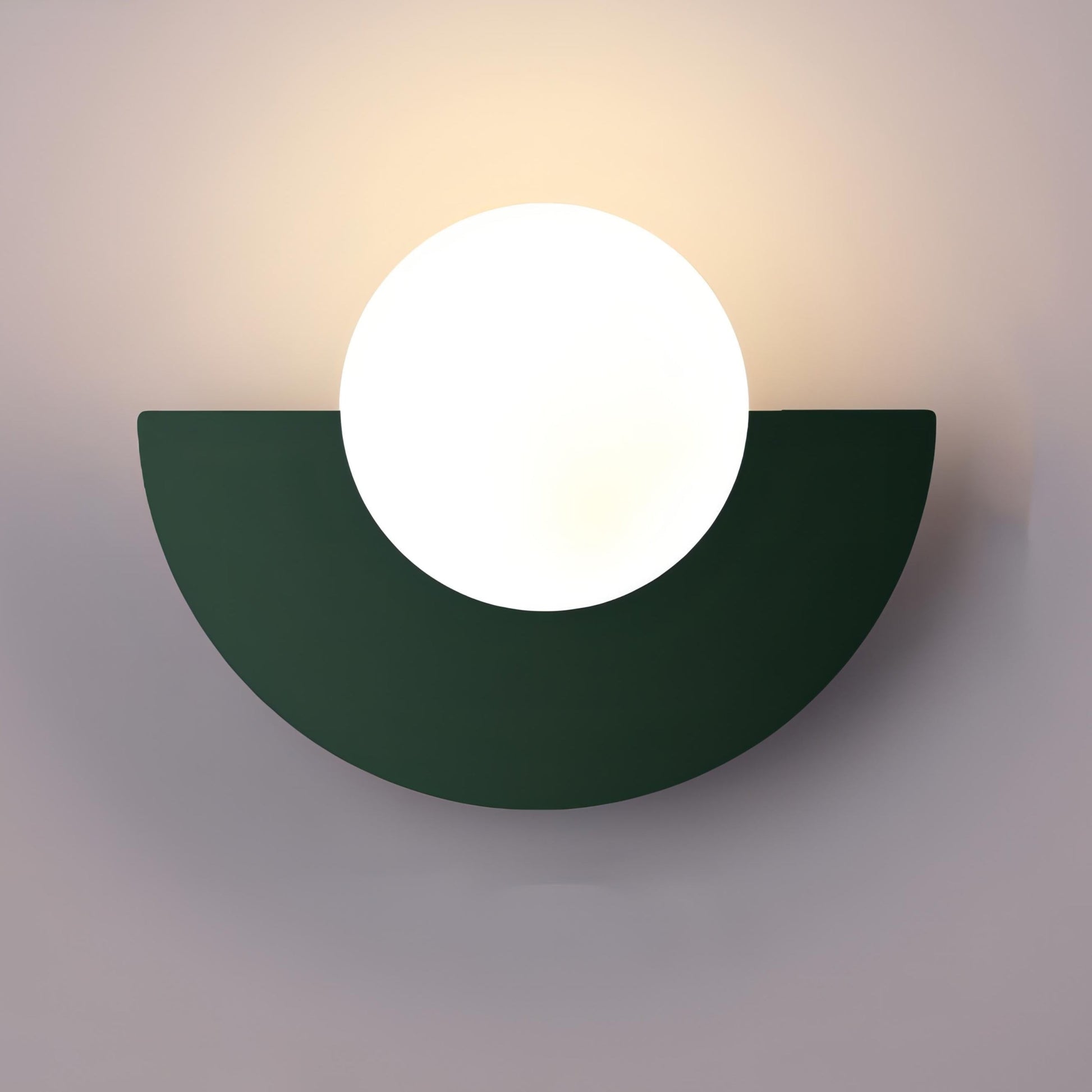 Scandinavian Semicircle LED Wall Sconce Integrated Light - Image 8