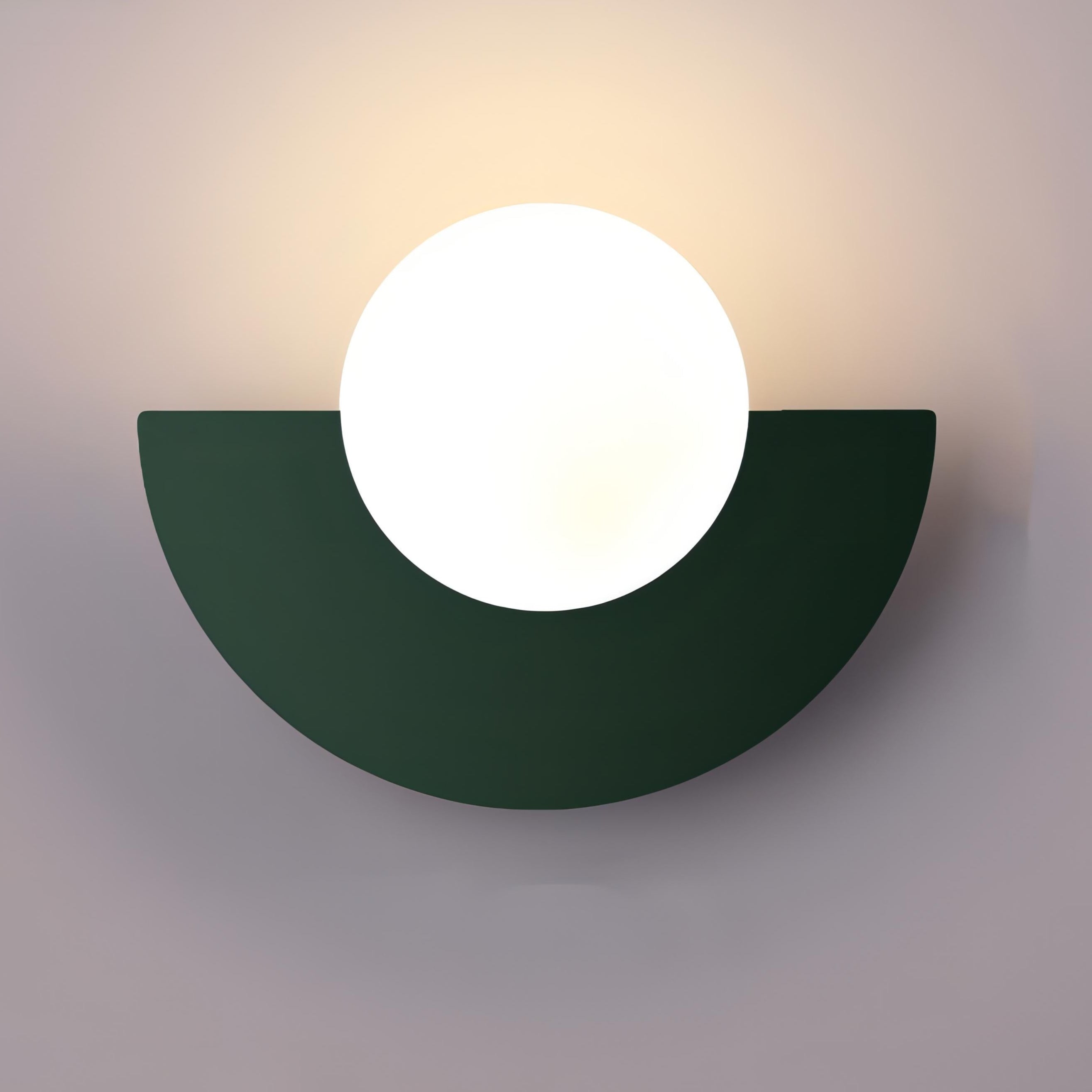 Scandinavian Semicircle LED Wall Sconce Integrated Light - Image 8