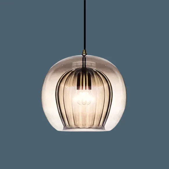 Pandra - Suspension LED en verre peint