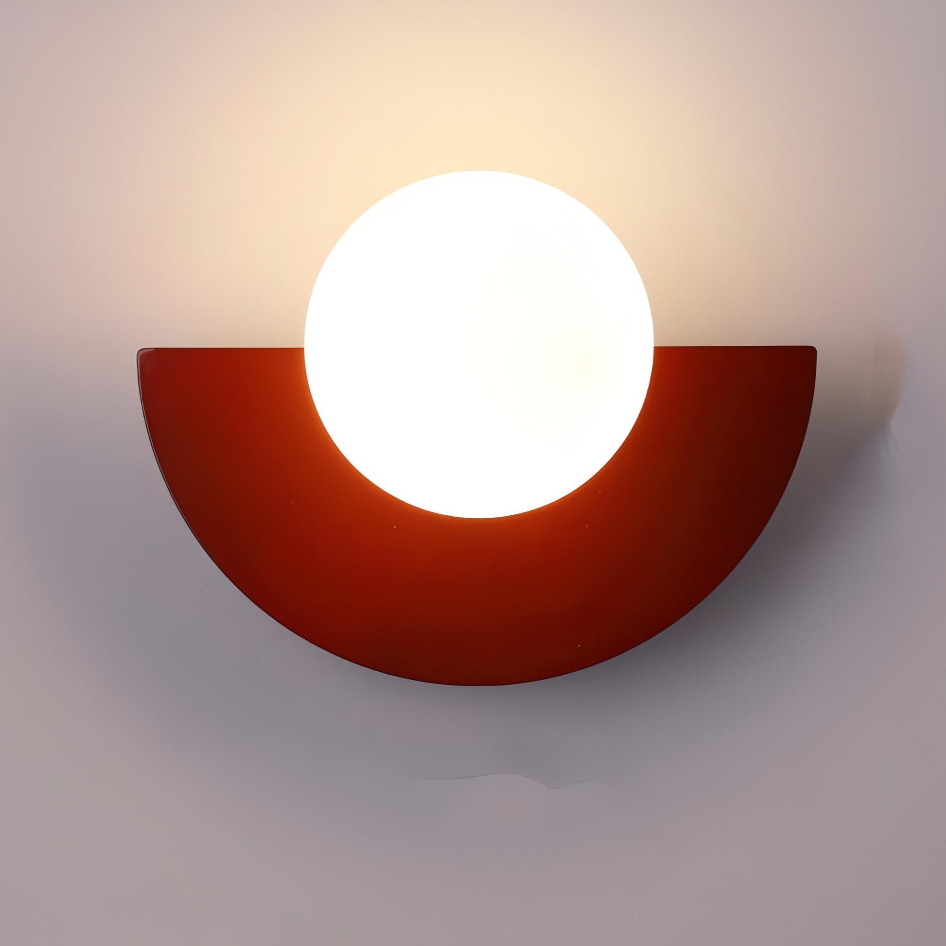 Scandinavian Semicircle LED Wall Sconce Integrated Light - Image 6