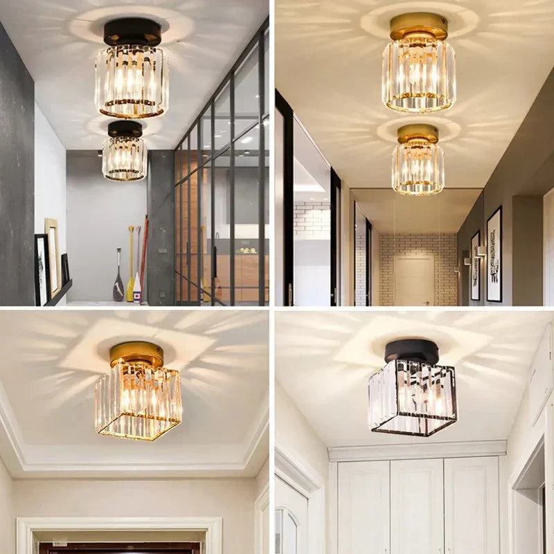 Diora - Lampada da soffitto a plafoniera in cristallo