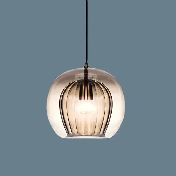 Pandra - Suspension LED en verre peint