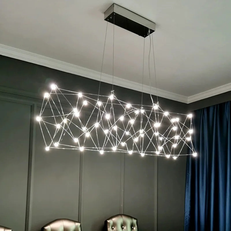 Veloré - Lampadario in acciaio inox
