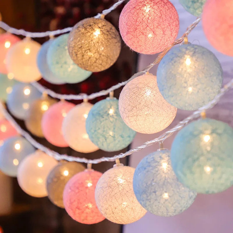 Elunéra – Luci a stringa in cotone con LED