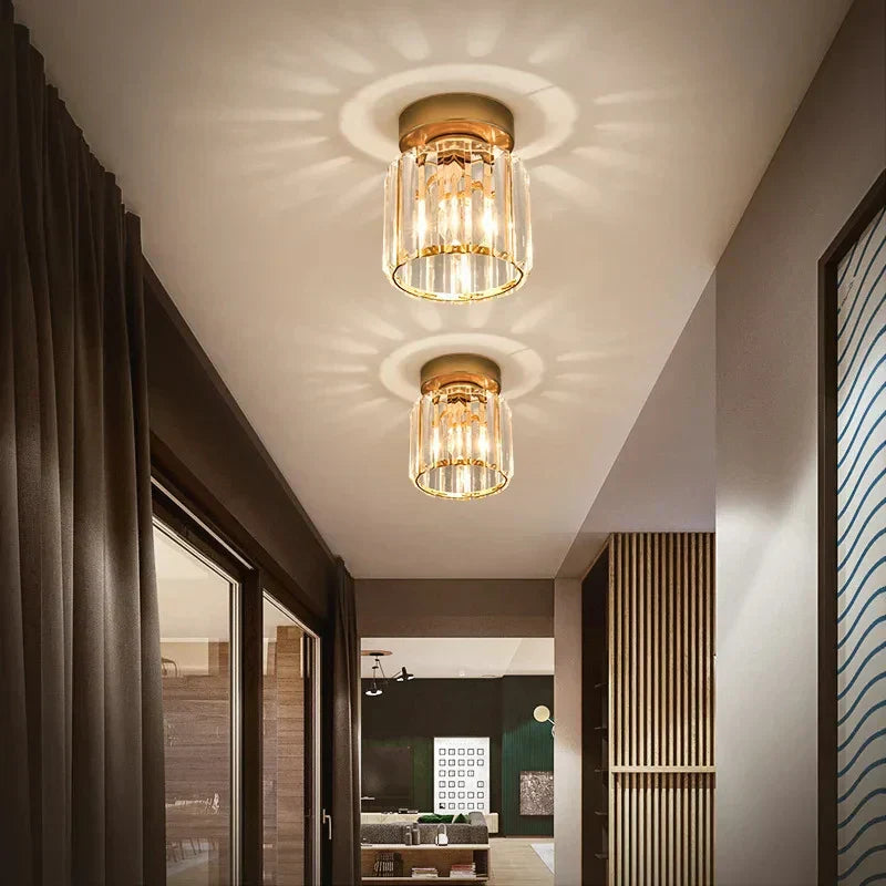Diora - Lampada da soffitto a plafoniera in cristallo