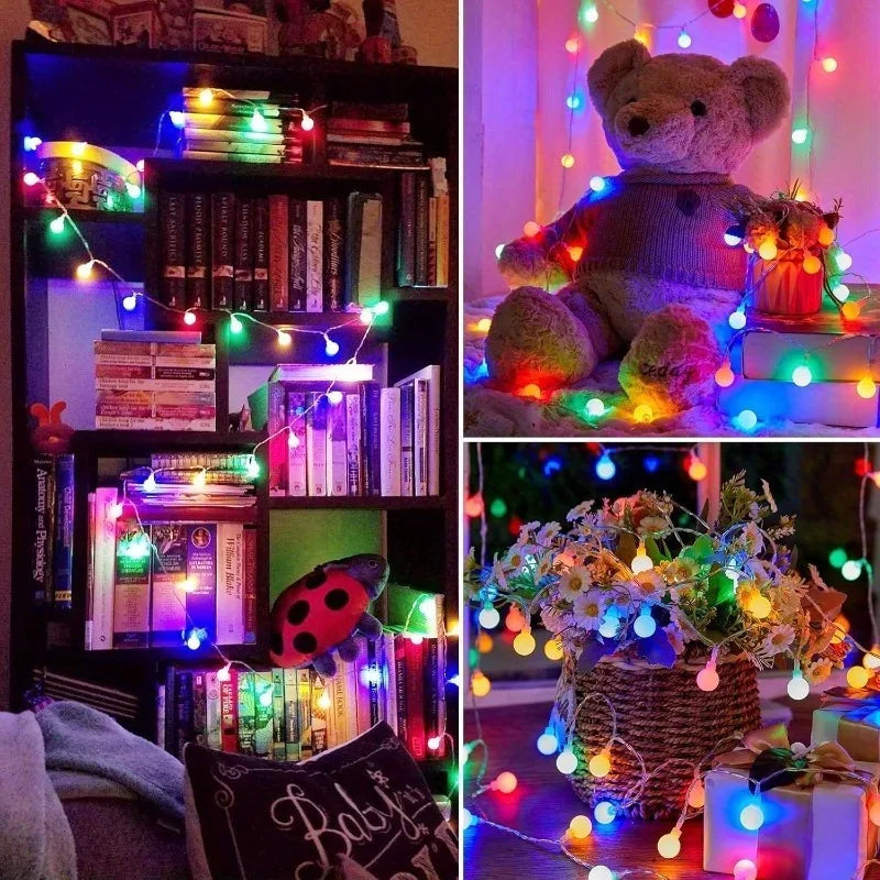 Solivelle – Luci a stringa LED impermeabili a forma di globo