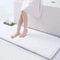 Aroselle - Tapis de bain en chenille ultra doux antidérapant et à séchage rapide  