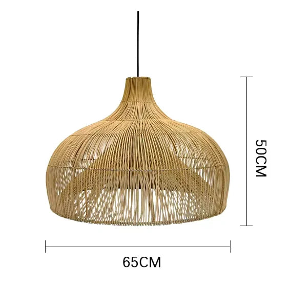 Veluné - Lampada a sospensione in rattan giapponese