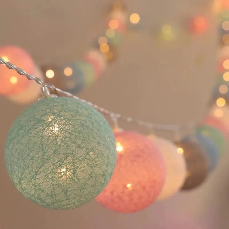 Elunéra – Luci a stringa in cotone con LED