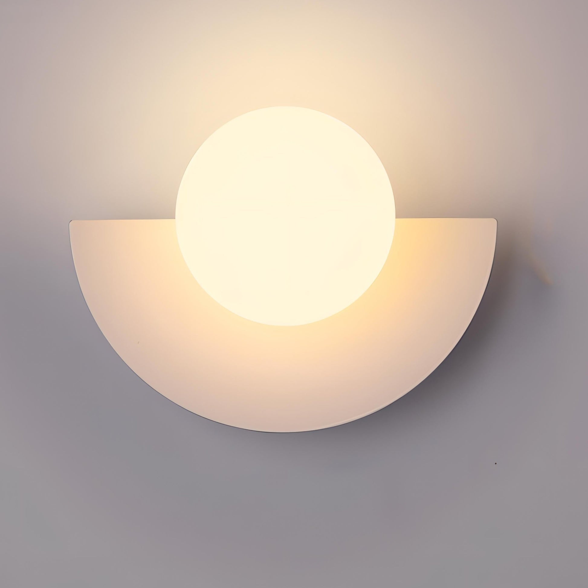 Scandinavian Semicircle LED Wall Sconce Integrated Light - Image 7
