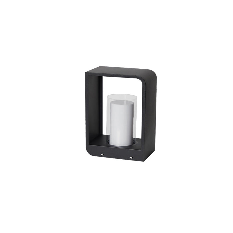 Donrain - Lampe de pelouse étanche LED cadre carré minimaliste
