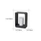 Donrain - Lampe de pelouse étanche LED cadre carré minimaliste
