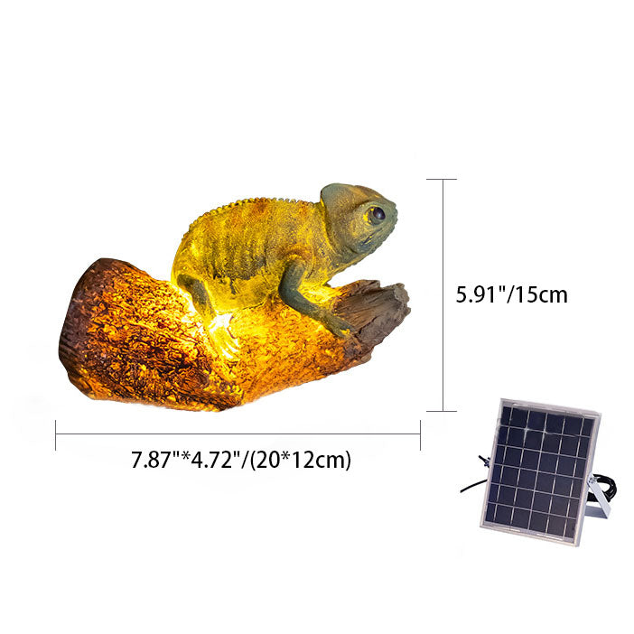 Cirelle - Scultura da giardino a forma di uccello con luce LED solare