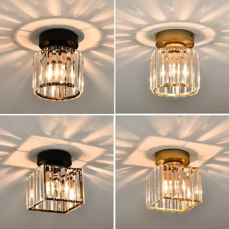 Diora - Lampada da soffitto a plafoniera in cristallo