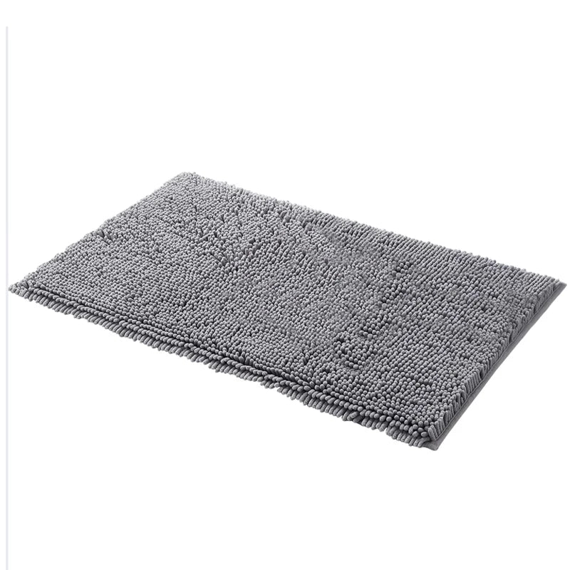 Aroselle - Tapis de bain en chenille ultra doux antidérapant et à séchage rapide  