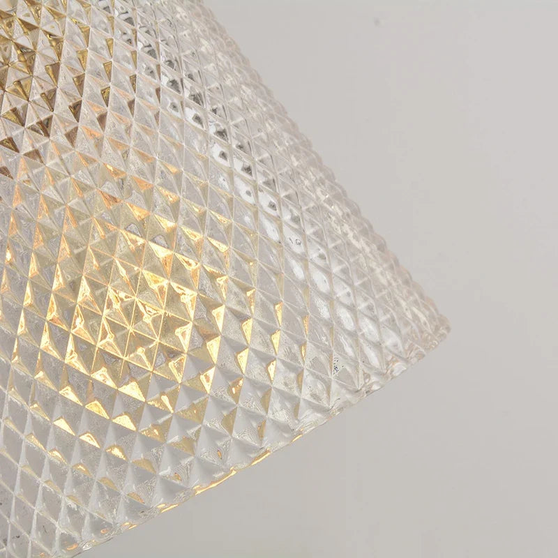 Vintage Nordic Glass Pendant Lamp Retro Hanging Light - Image 6