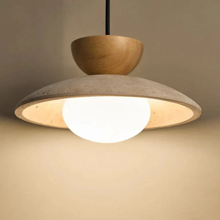Clavelle - Suspension en travertin