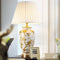 Aurivelle - Lampe de table en céramique avec base en cuivre