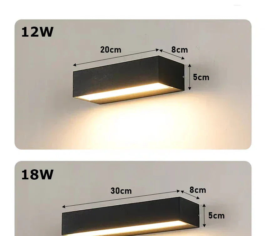 Novalith – Lampada da parete LED impermeabile per esterni