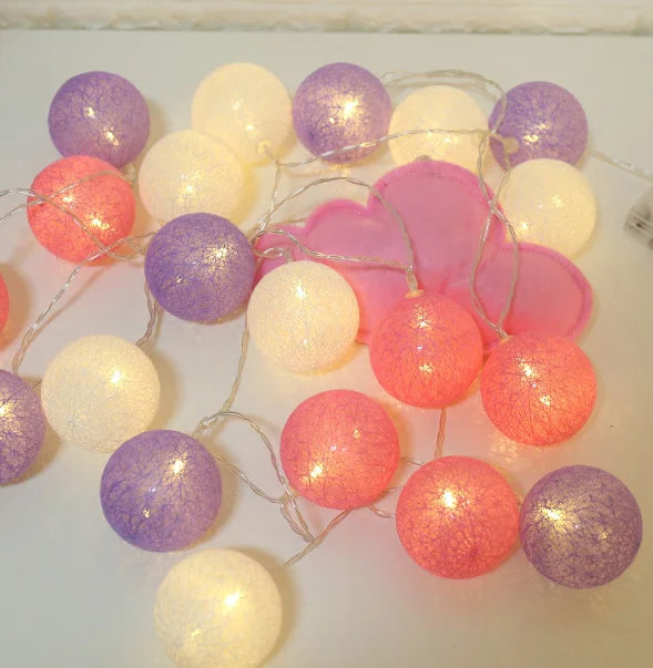Elunéra – Luci a stringa in cotone con LED