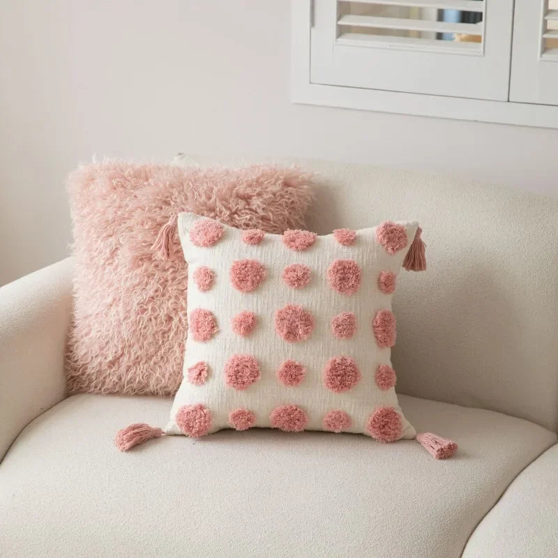 Velunara - Housse de coussin géométrique capitonnée