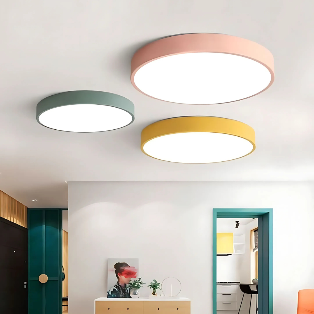 Luned – Lampada da soffitto LED moderna rotonda a montaggio superficiale