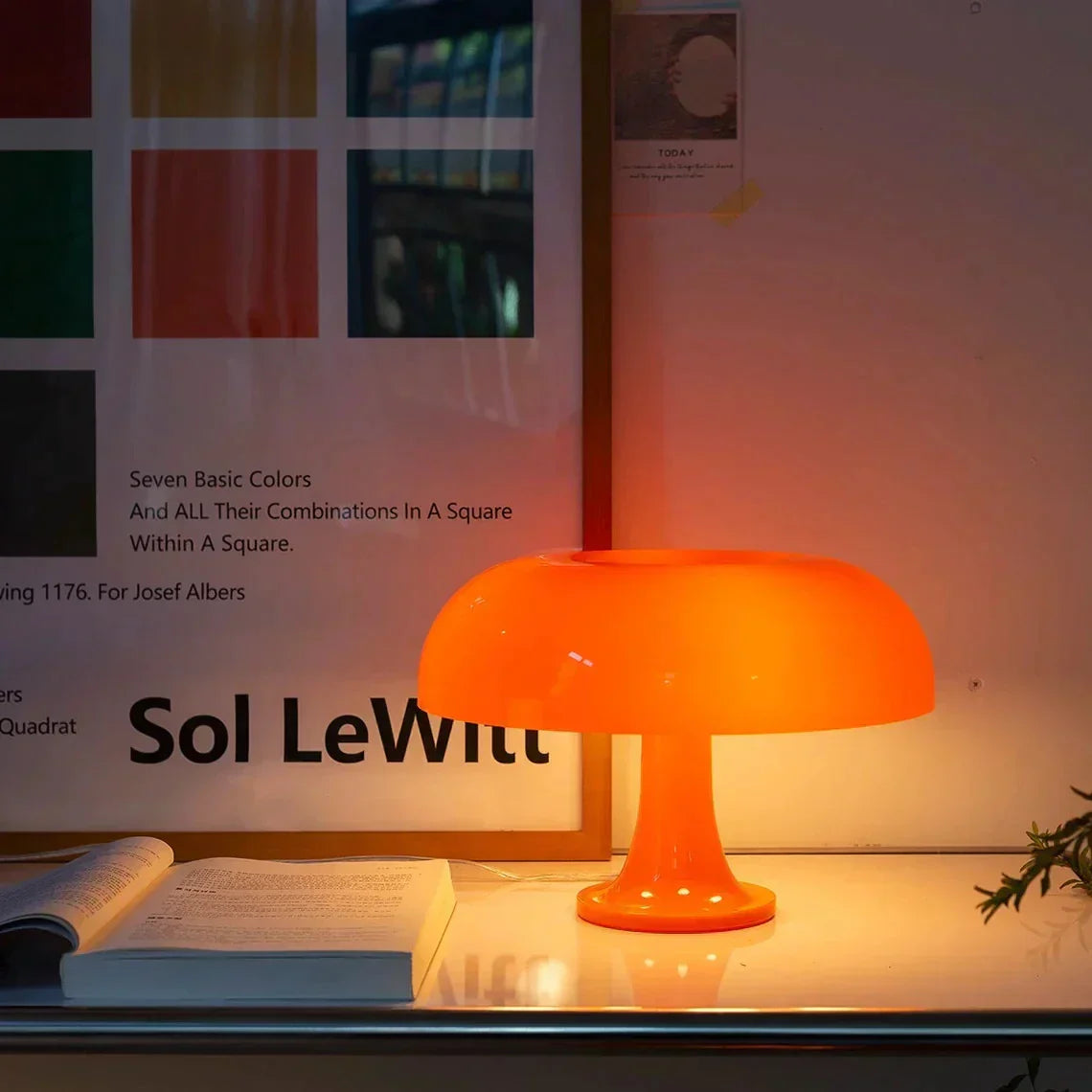 Scandinavian Dome Shade Mushroom Table Lamp - Image 6