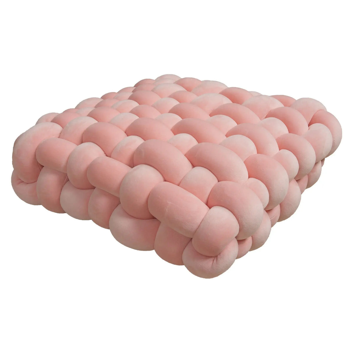 Woven Knot Square Plush Decorative Pillow