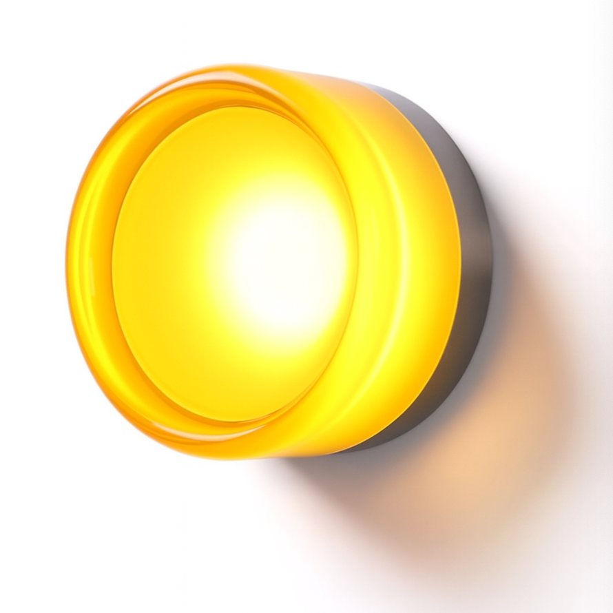 Round Glass LED Wall Sconce Modern Minimalist Hardwired - Image 3