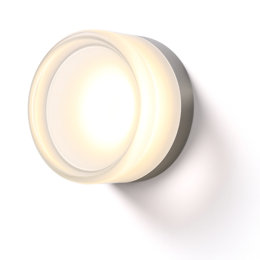 Round Glass LED Wall Sconce Modern Minimalist Hardwired - Image 2